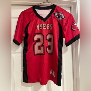 San Francisco 49ers kids youth flag football jersey
